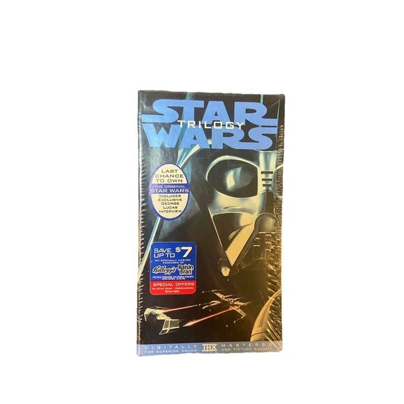 Star Wars Trilogy Return Jedi Empire Strikes Back New Hope Sealed VHS New - Picture 1 of 4